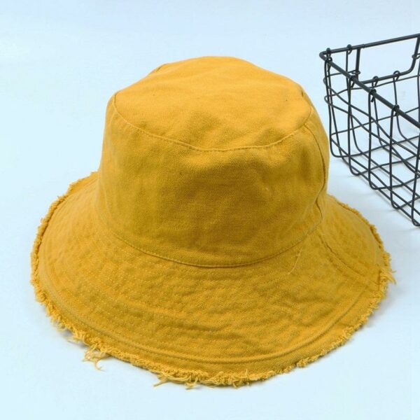 Luxurious Customized Solid Colored Washed Cotton Garden Hat for Men and Women - Image 6