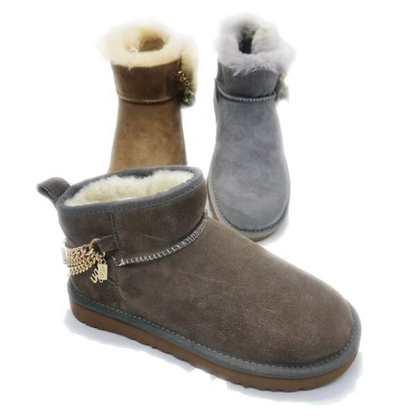 Ladies' Winter Fur Snow Boots with Ankle and Bootie Styles for Winter Outfits: New Arrival