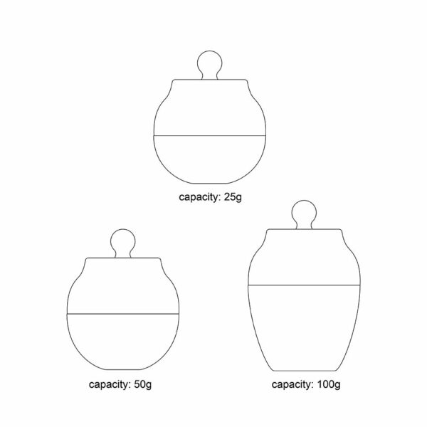 Cosmetics packaging in elegant 100 ml glass jars - Image 6