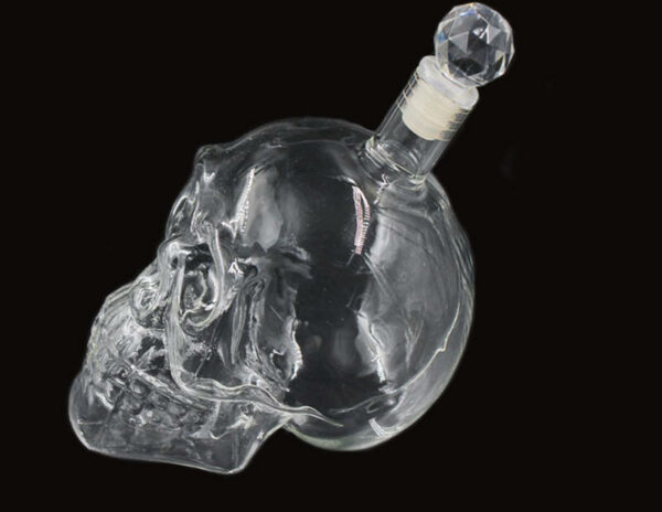 Glass Skull Party Glass with a Creative Decanter Clear Champagne Coffee, Beer, and Cocktail Drink in a wine bottle Set of wine - Image 4