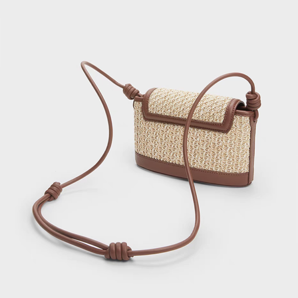 women's handcrafted straw crossbody bag with customization  SS style women's handbags little straw bags - Image 5