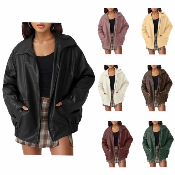 Women's Loose Slim Warm Bread Clothes with Cotton Padding Short Lazy Coat and Soft Shell Jacket - Image 7