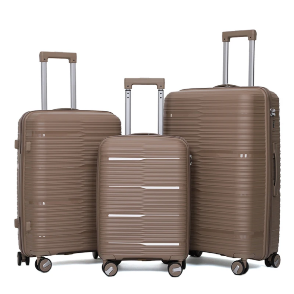 China provided three-piece sets of premium, large-capacity, pink portable luggage sets. - Image 6