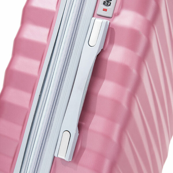 Travel Trolley Suitcase Business Texture Pink Abs Trolley Bags Wheeled Luggage - Image 6