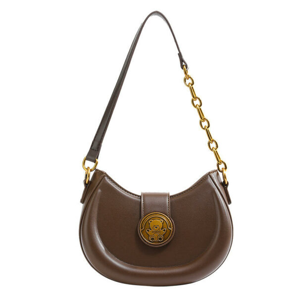 Women's tote bags with makeup, high-quality, refined niche saddle bag, and new retro niche light luxury brand