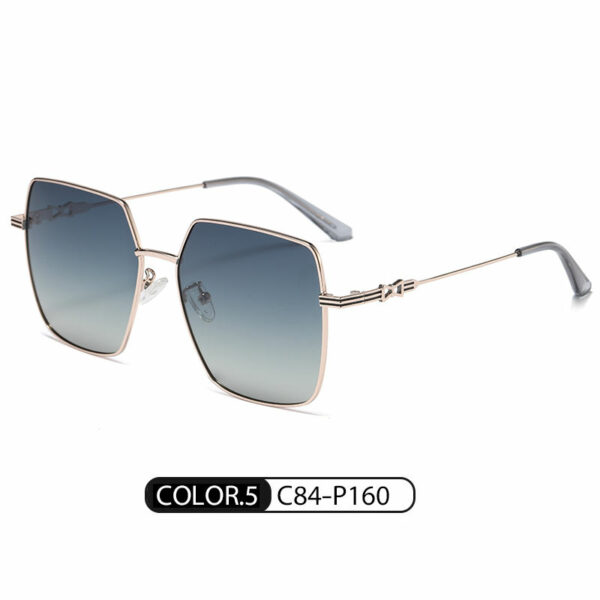 Hot Sale Men's Black TAC Lens Polarized Sunglasses with Custom Logo, Stylish and Unique Metal Colorful Sunglasses - Image 3