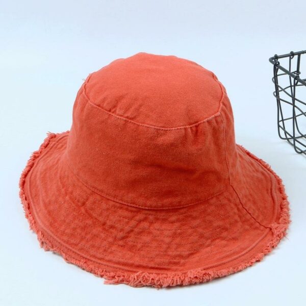 Luxurious Customized Solid Colored Washed Cotton Garden Hat for Men and Women - Image 7