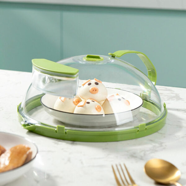 Hot Cookware on Tiktok Bakeware Lids Clear Splatter Cover for Kitchen and Dining Room Microwave Food Cover with Water Steamer and Handle - Image 6