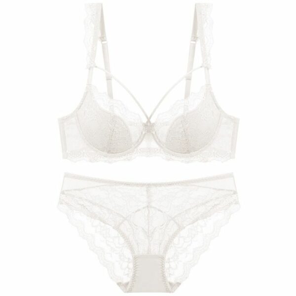 Transparent Push-up panties and bra sets are in high demand for women's bra brief sets. Luxurious and cozy lace bra and brief sets - Image 7