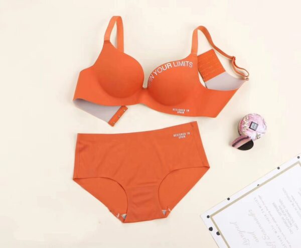 Little Girl Bralette 32 AB Small Cup renowned Brand Letter Women Seamless Seductive Gather Push-up Brief Sets & Bralettes - Image 7