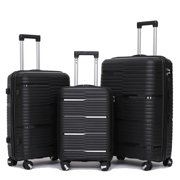 China provided three-piece sets of premium, large-capacity, pink portable luggage sets. - Image 7