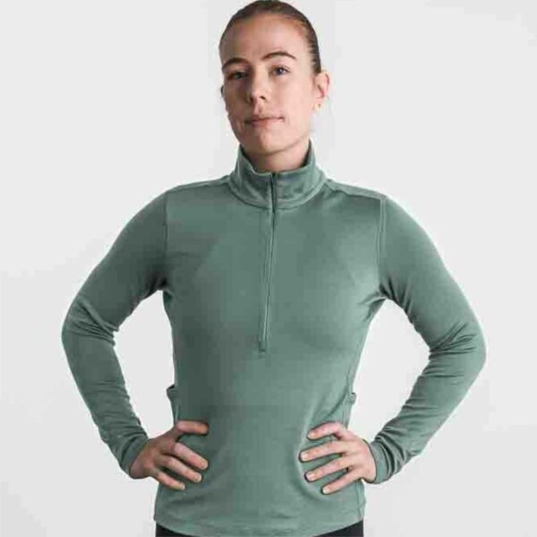 High-performance, premium quality, wholesale customized women's polyester collared long sleeve running and track jacket - Image 7