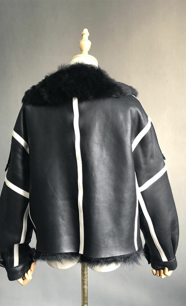 Genuine Sheepskin Leather Jacket for Women: Women's coats and jackets Ladies - Image 4