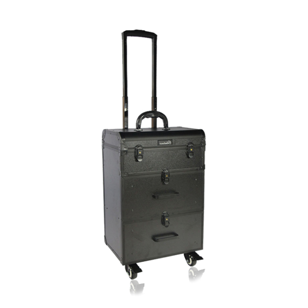 Professional makeup trolley case with wheels and drawers from the factory Men's and women's beauty and cosmetic train cases - Image 7