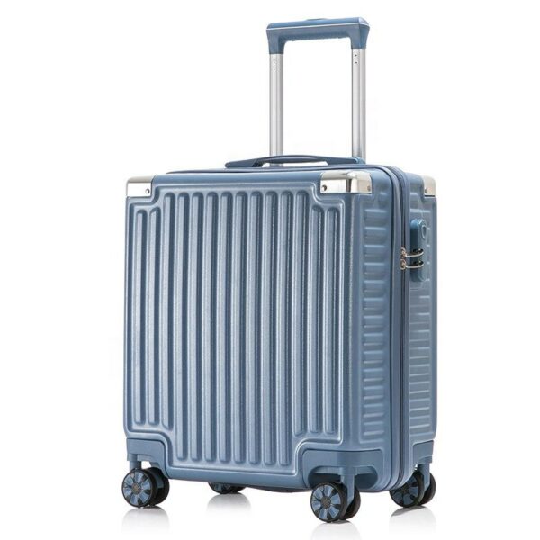 Women's compact suitcase, aluminum frame boarding box, 18" men's light airplane that can carry a small, hidden compartment for luggage - Image 7